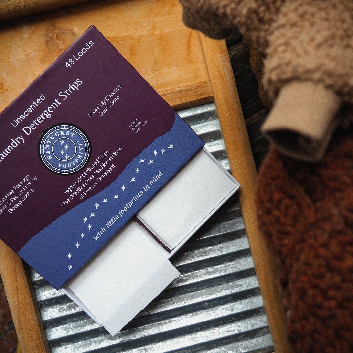 Laundry Detergent Strips - Unscented - 48 Strips - Nantucket Spider