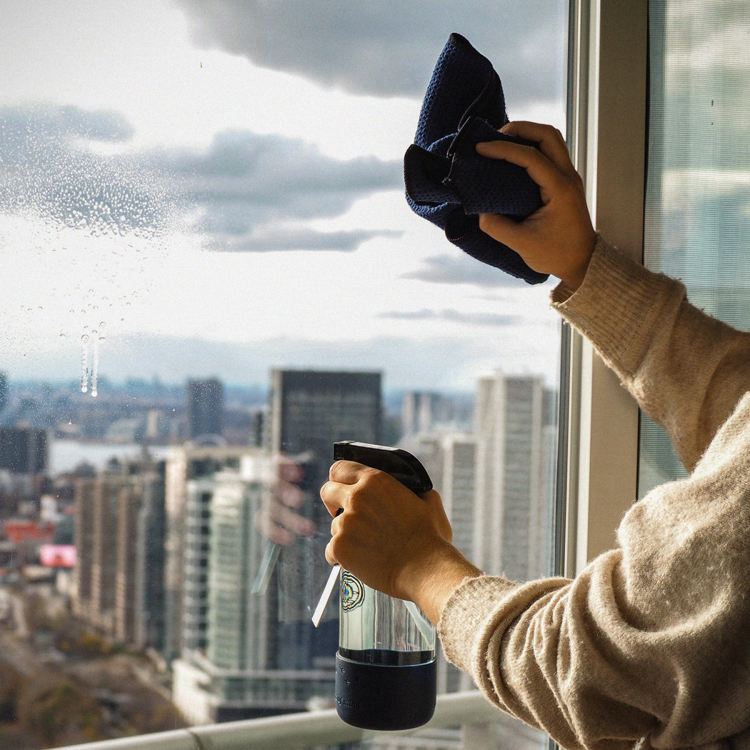 Professional Microfiber Glass & Window Cleaning Cloth Set x3 - Nantucket Spider