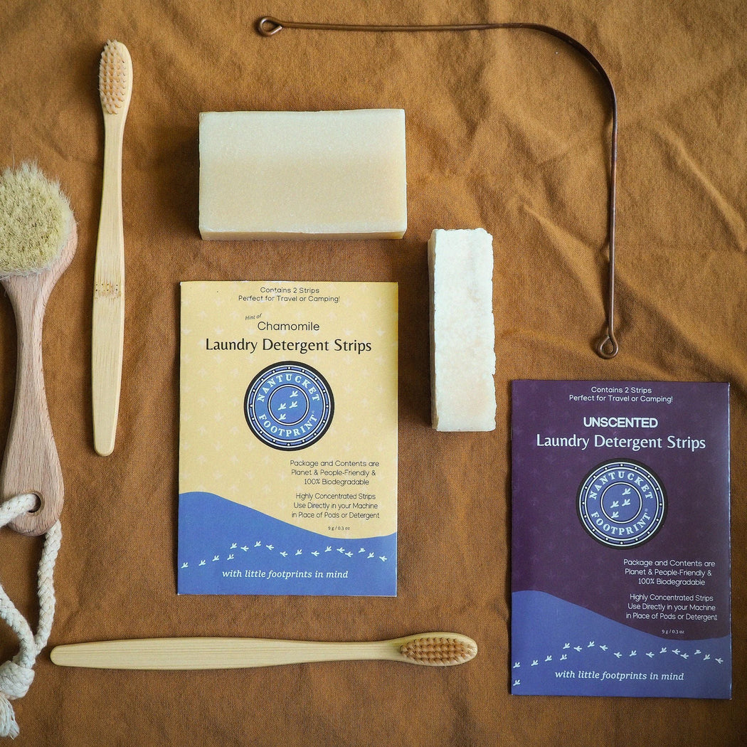 Travel Laundry Detergent Strips (2 Strips) - Set of 6 Packets - Nantucket Spider