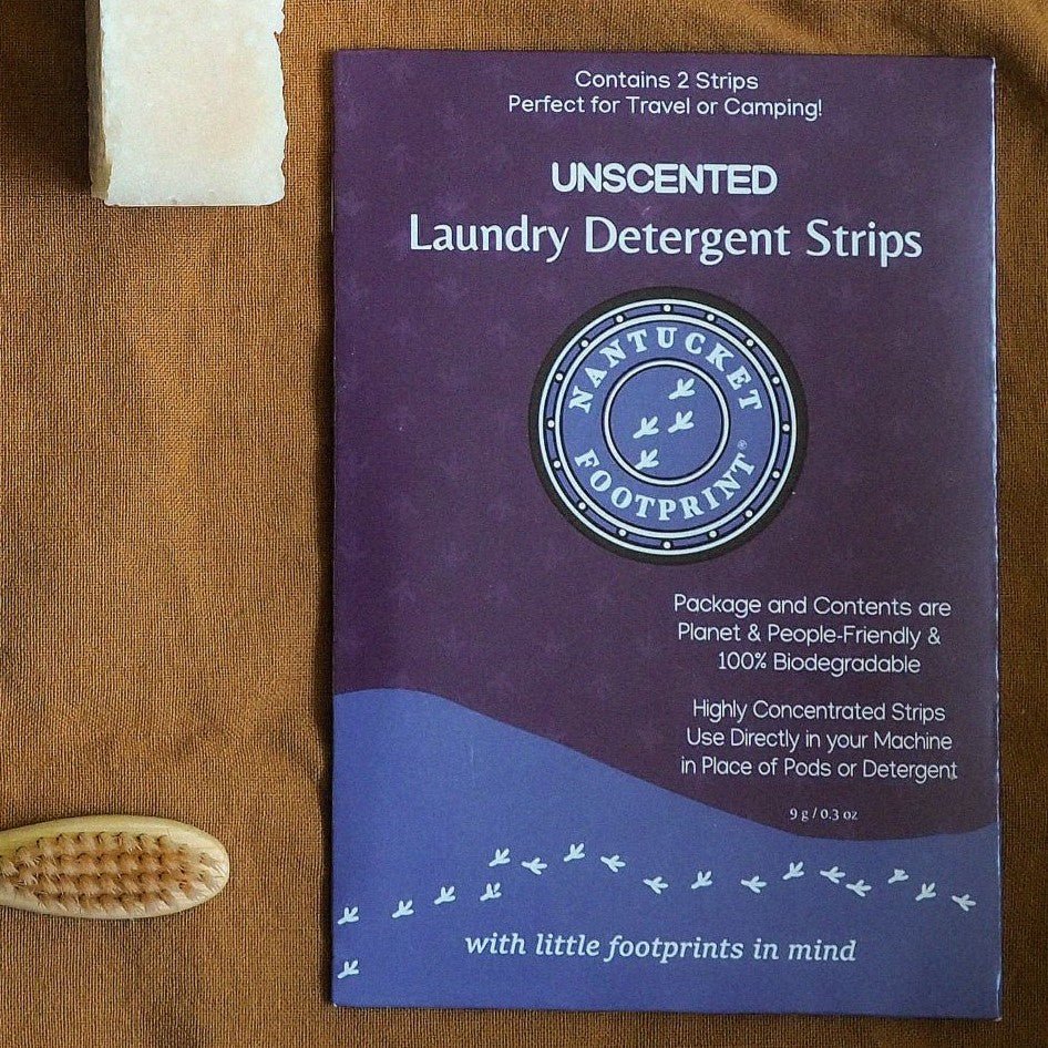 Travel Laundry Detergent Strips (2 Strips) - Set of 6 Packets - Nantucket Spider