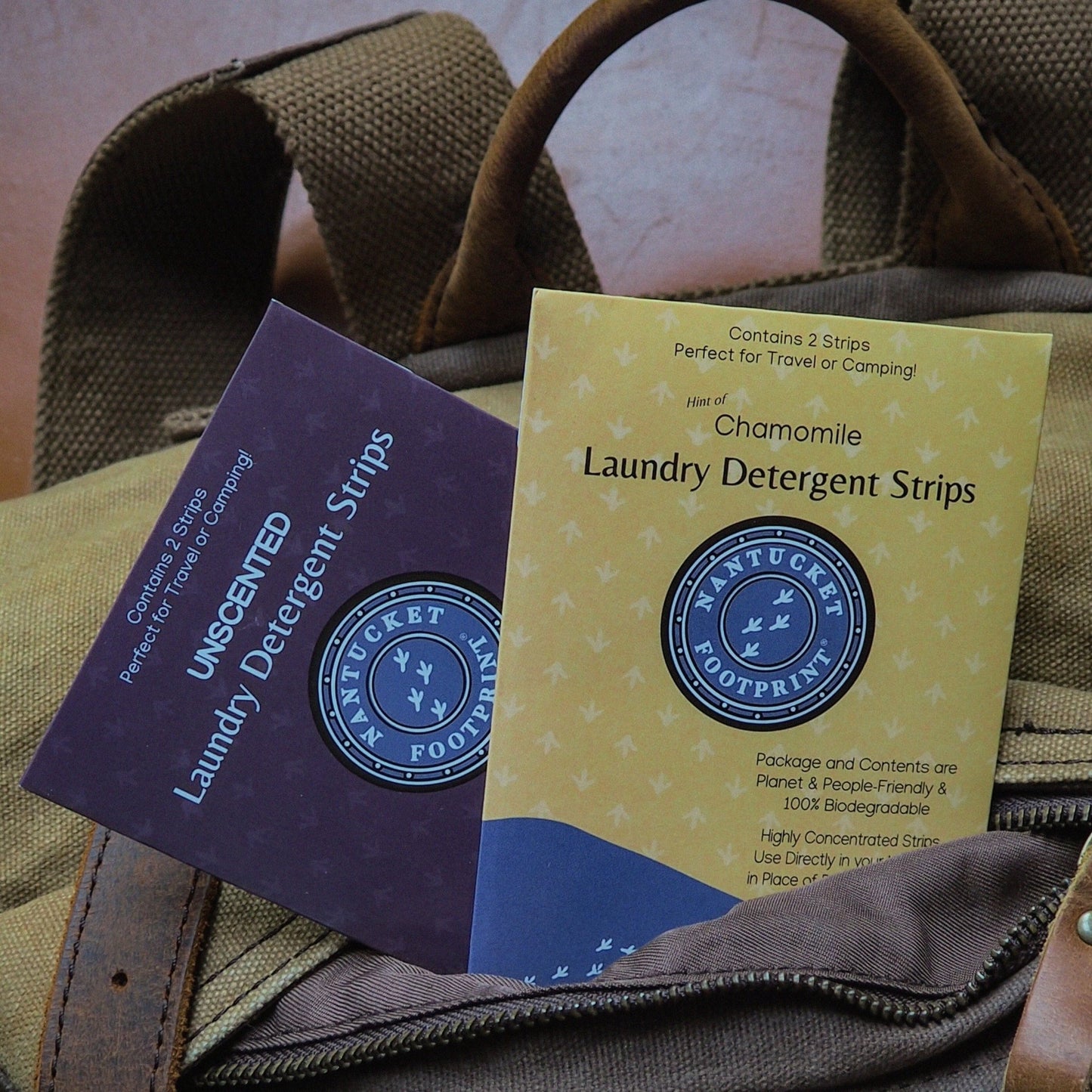 Travel Laundry Detergent Strips (2 Strips) - Set of 6 Packets - Nantucket Spider