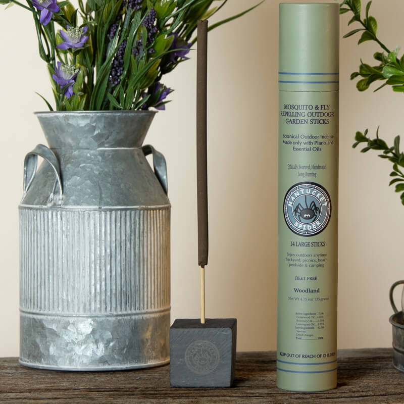 Artisanal Stone Block Incense Holder - Nantucket Spider