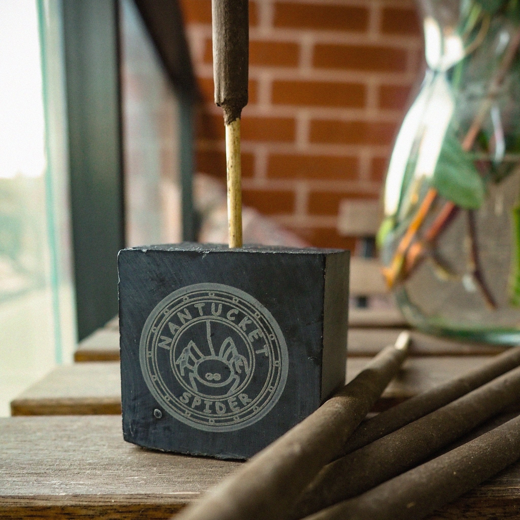 Stone Incense Holder | Minimal, Outdoor-Safe Design – Nantucket Spider