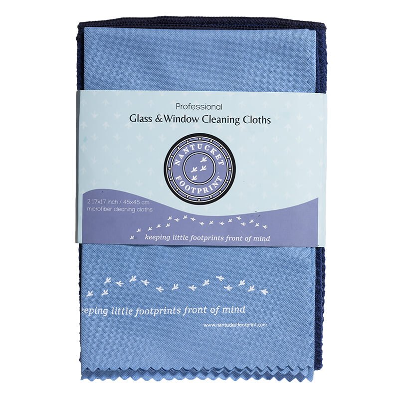 Microfiber Glass & Window Cleaning Cloths - 2 Cloths - Nantucket Spider