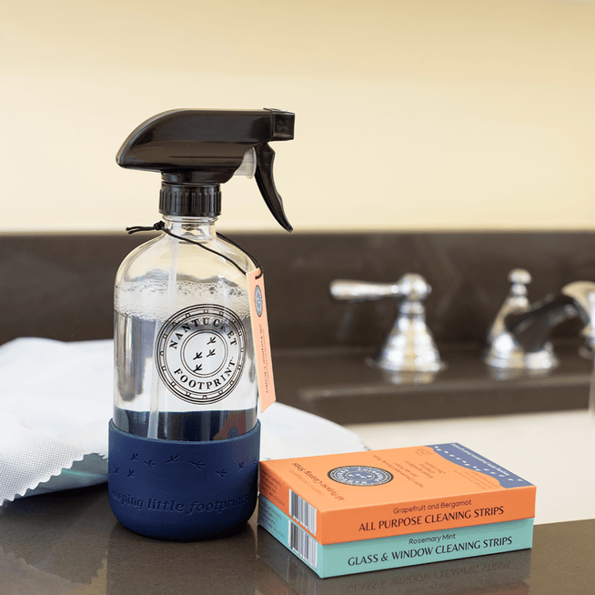 Multi Purpose Cleaner Concentrate/Cleaning Strips Glass Spray Bottle - Save 10% - Nantucket Spider