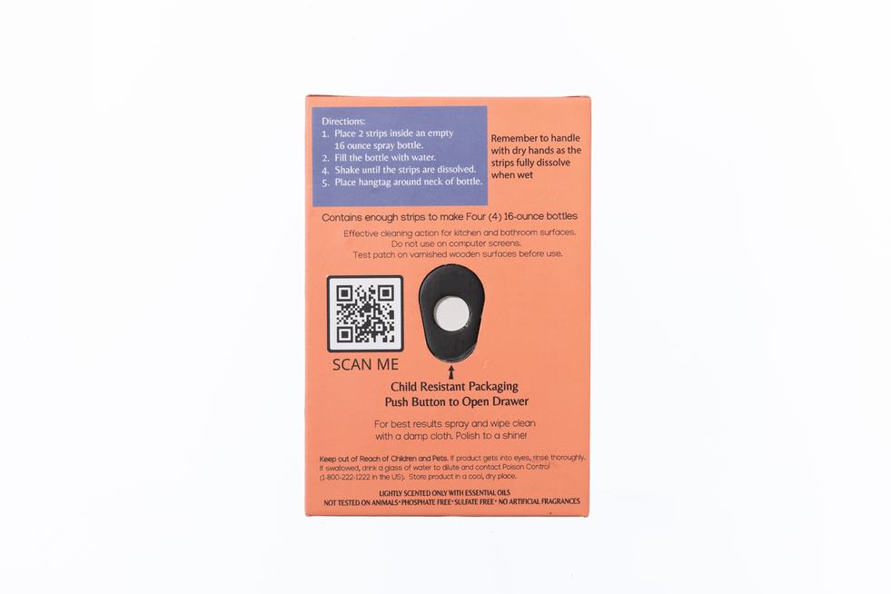 Multi Purpose Cleaner Concentrate/Cleaning Strips Glass Spray Bottle - Save 10% - Nantucket Spider