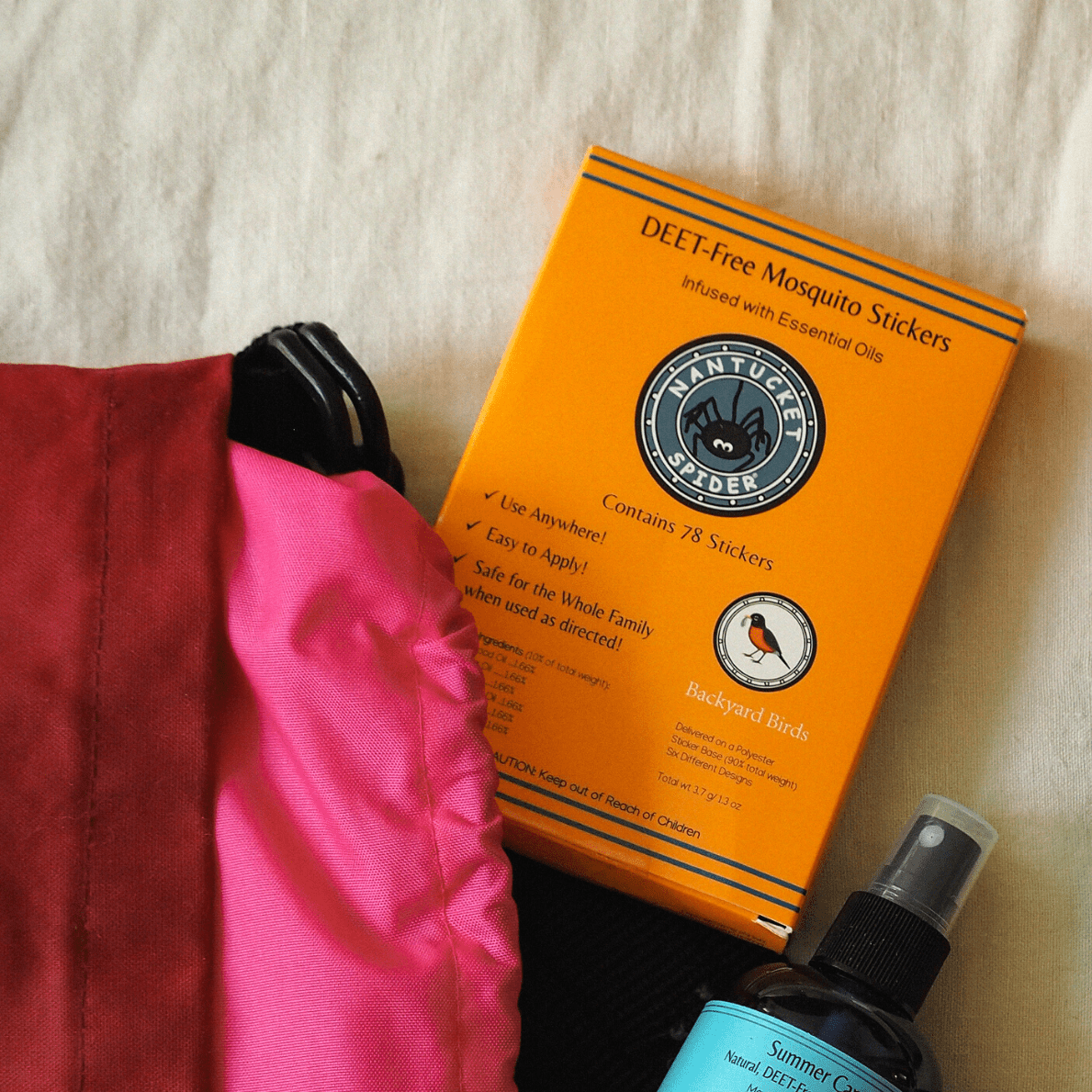 Nantucket Spider Mosquito Repellent Stickers | Made Without DEET | Pack of 78 - Nantucket Spider